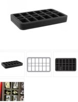 35 mm Half-Size Foam Tray with 18 Slots -12M & 6S FoW Bases